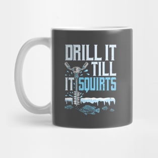 Funny Ice Fishing Fisherman Winter Mug